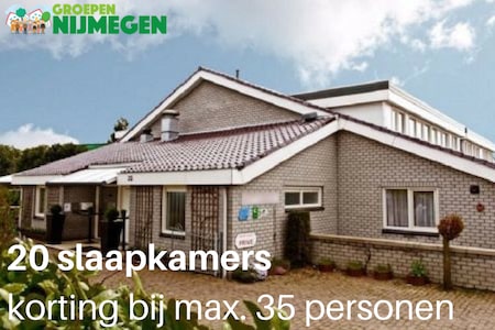 Vakantiehuis voor 60 personen Nijmegen