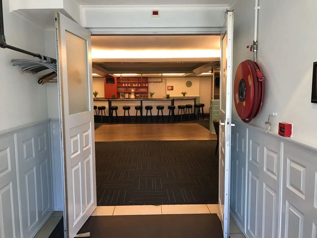 Entree van de accommodatie